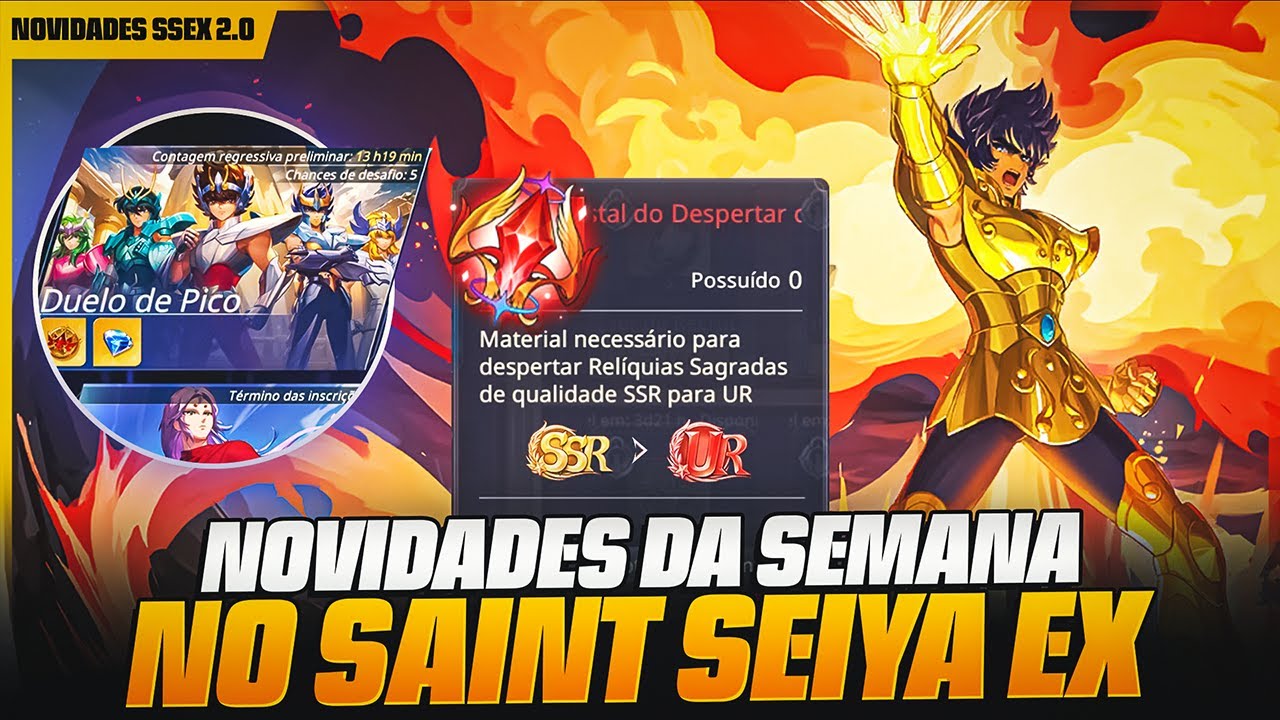 🌟🦁 NOVIDADES DA SEMANA NO SAINT SEIYA EX - BANNER IKKI DE LEÃO E RETA FINAL DO PVP DUELO DE PICO! 🦁🌟