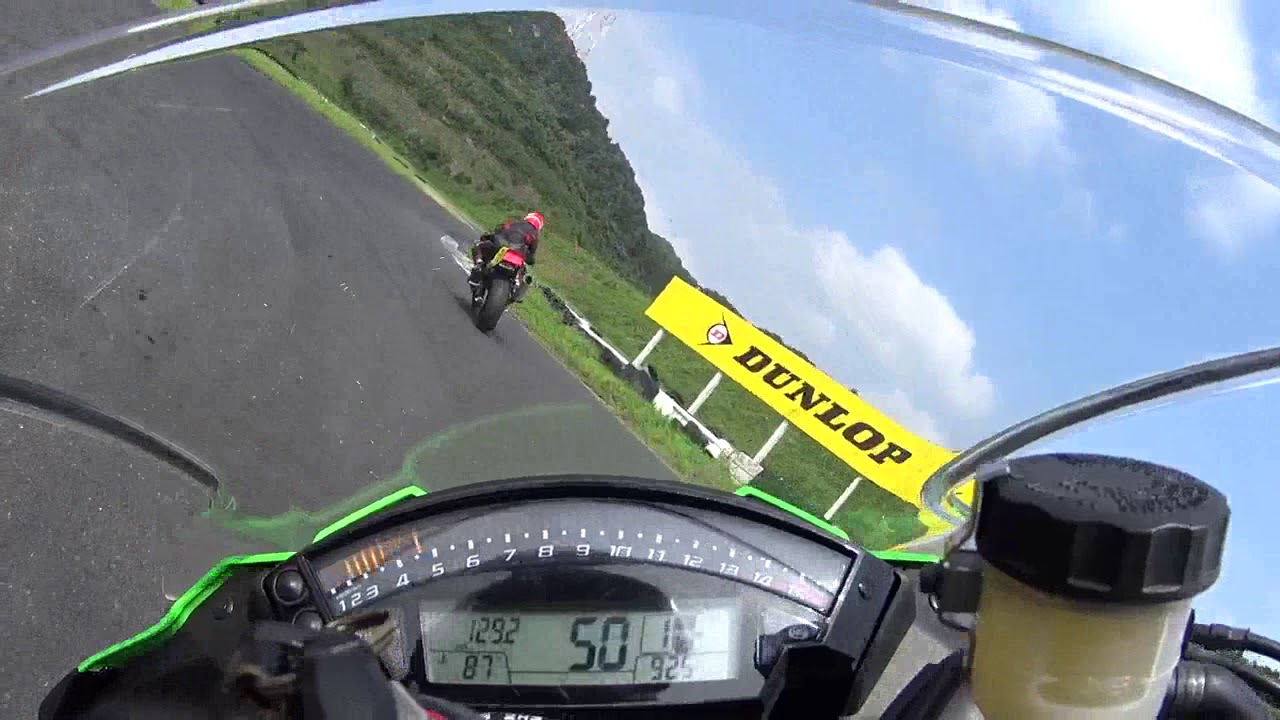 本庄サーキット  ZX-10R　2016/8/7 転倒　クラッシュ　バイク