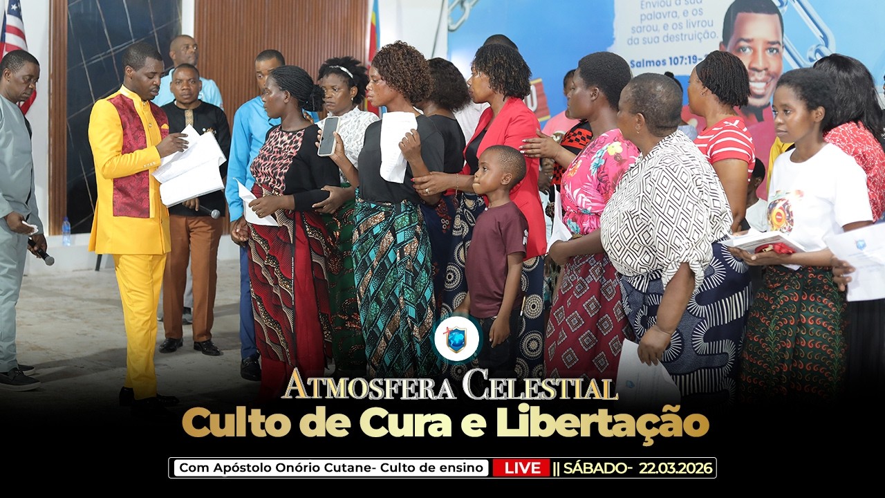 Culto de Domingo com Apóstolo Onório Cutane- 15.03.2026