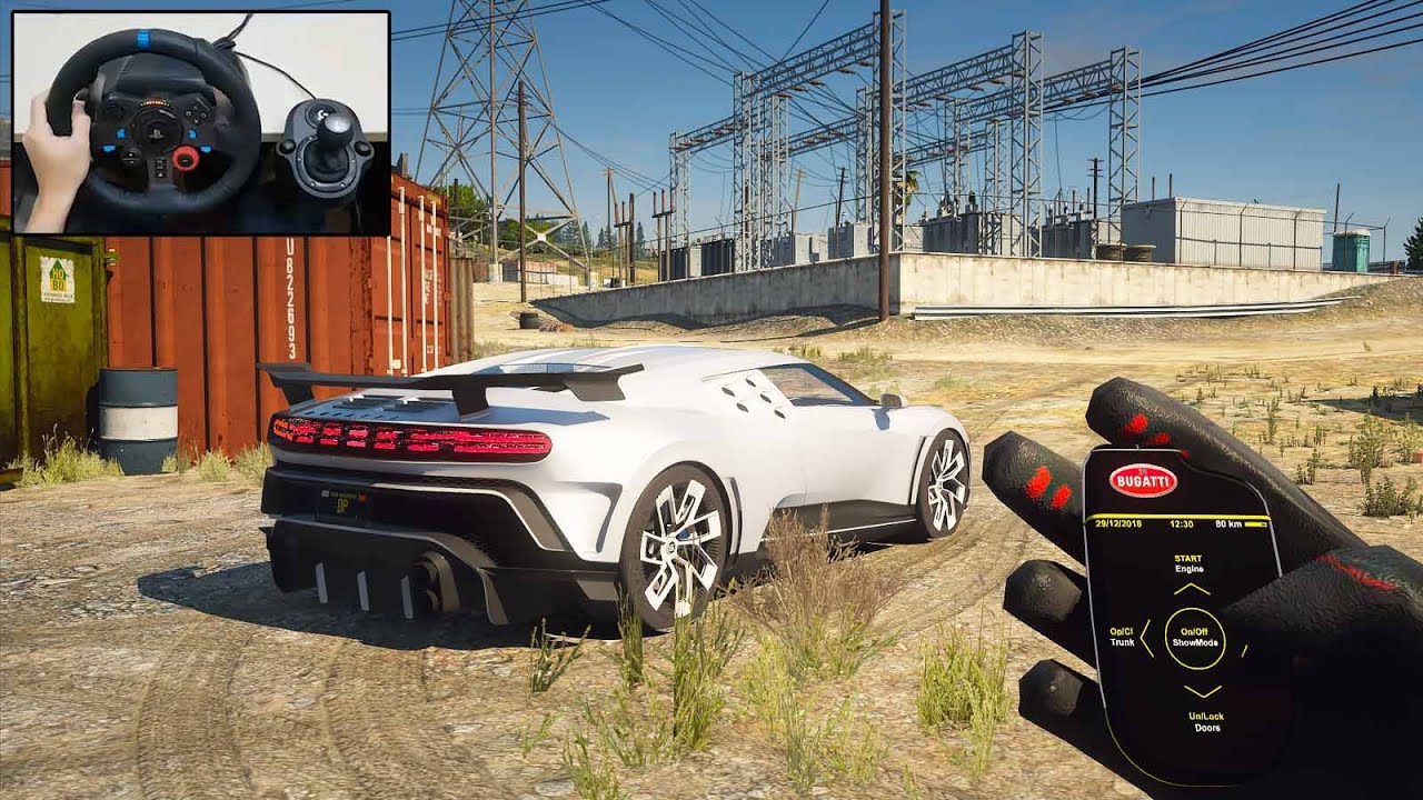 2021 Bugatti Centodieci - POV Drive | GTA 5 Steering Wheel | Logitech G29 Gameplay