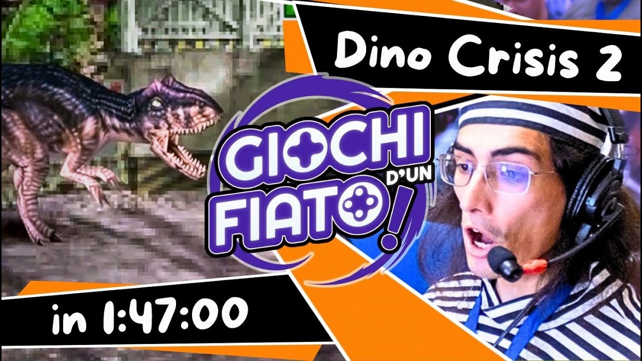 Dino Crisis 2 SPEEDRUN con Nazzareno 1:47:00 (Hard Mode Damageless) - GIOCHI D'UN FIATO 2025