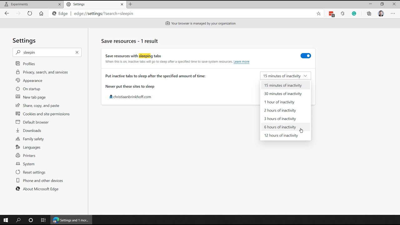 How to use Microsoft Edge Sleeping Tabs to lower RAM and CPU footprint on your desktops