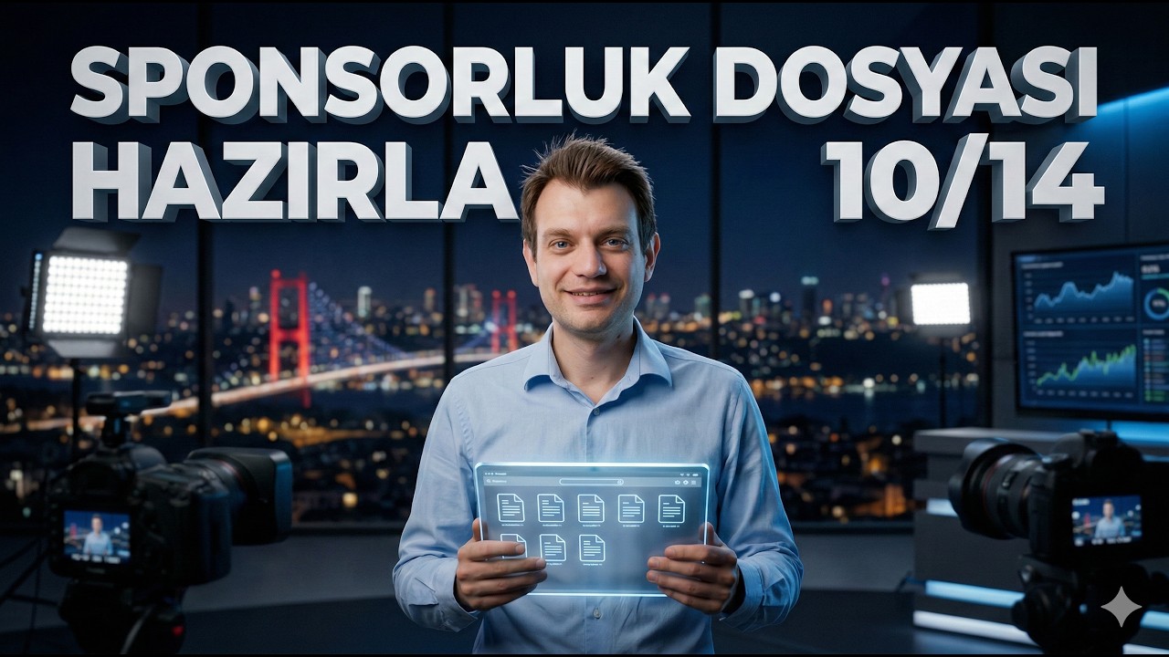 YouTube Kanallarının Sponsorluk Dosyası Nasıl Hazırlanır? (10/14) #sponsorarama