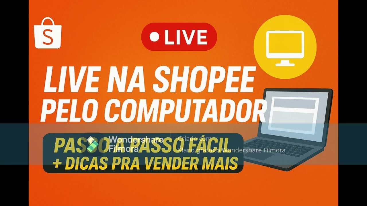 Como fazer live da Shopee pelo computador! 🖥️