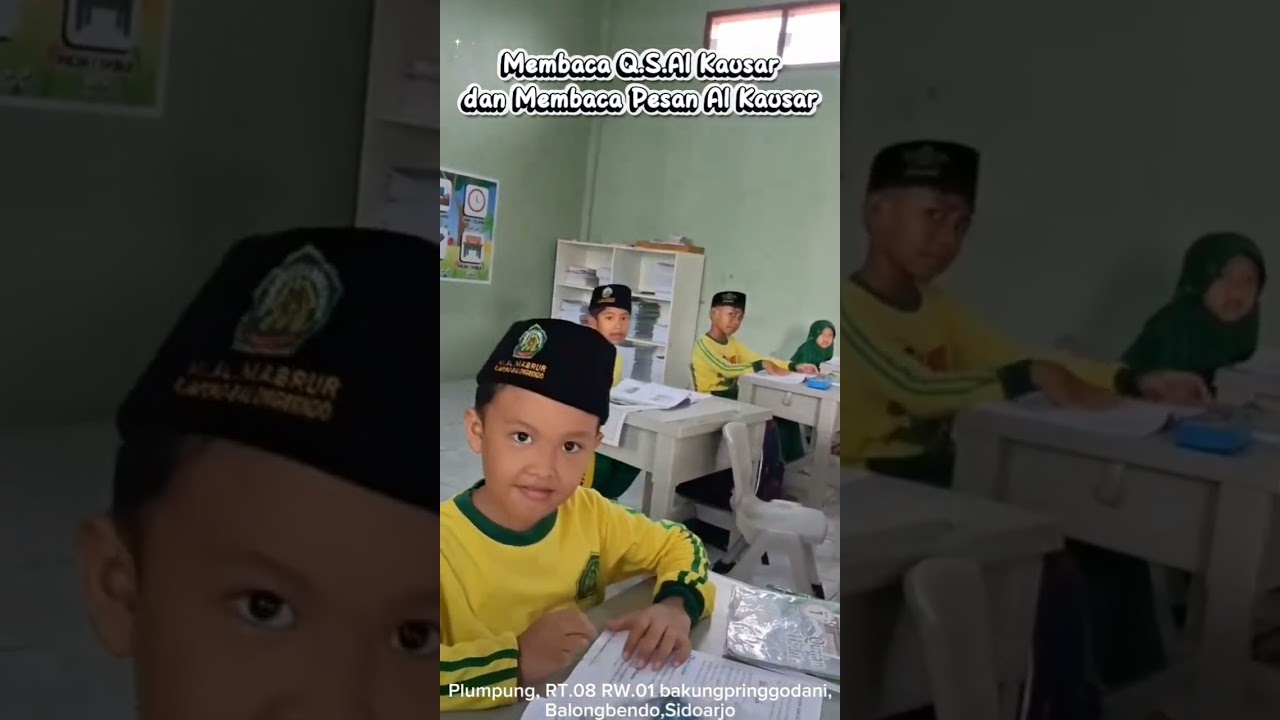 Pembelajaran Al Qur'an kelas 1 MI AL MABRUR TERPADU 