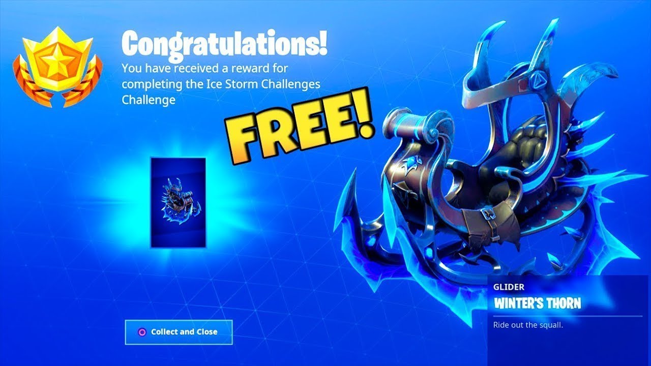 *UNLOCKING* The New Winters Thorn Glider in Fortnite...
