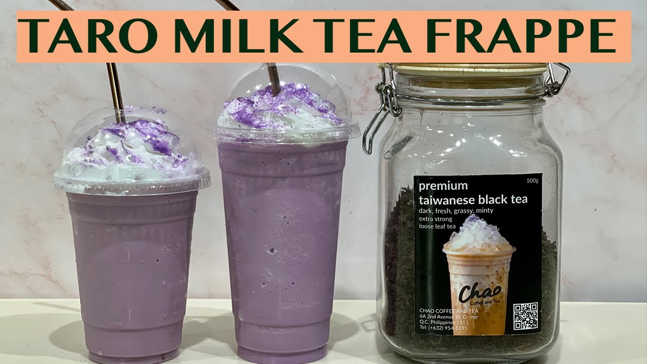 FRAPPE SERIES: TARO MILK TEA FRAPPE - RECIPES FOR 16 & 22 OZ