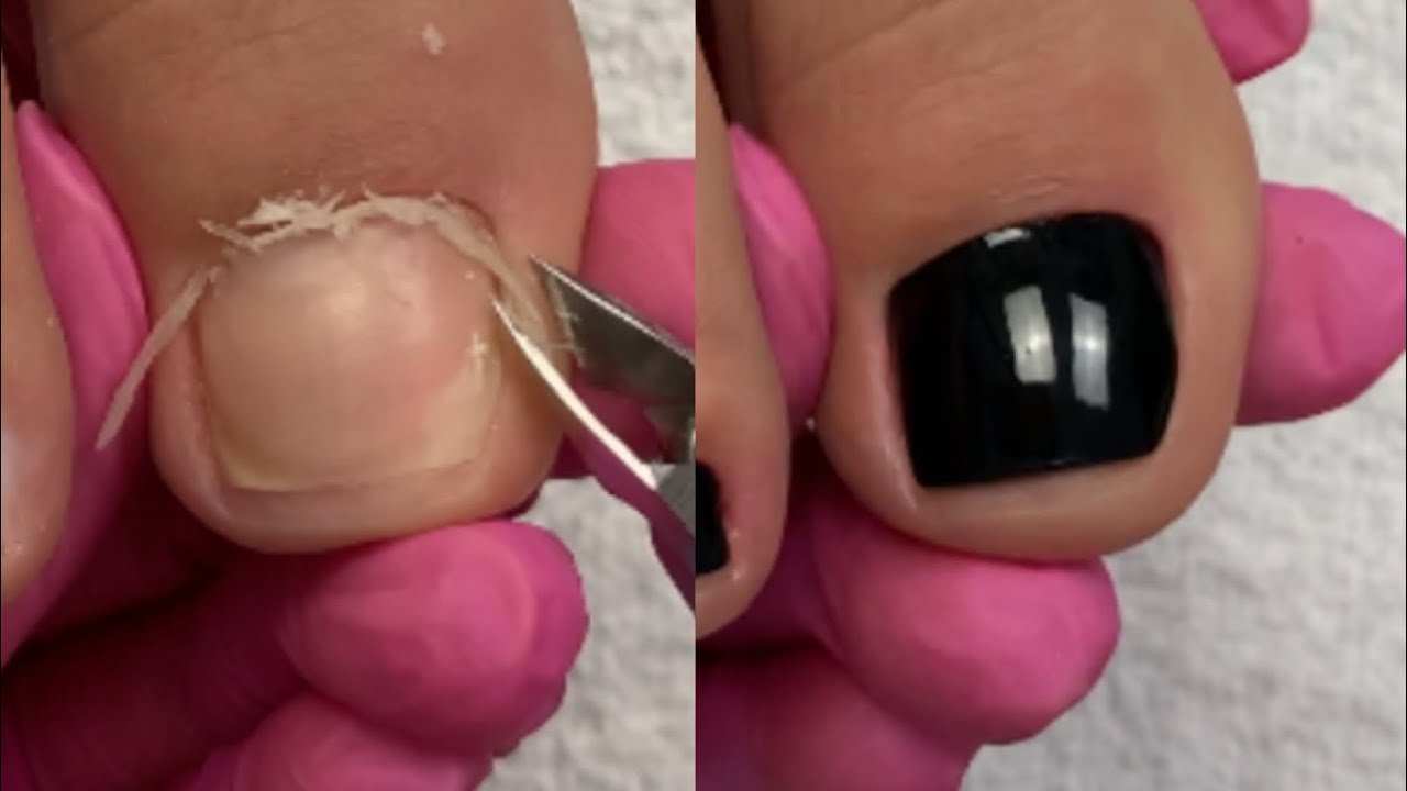 Cutilagem e esmaltação escura!