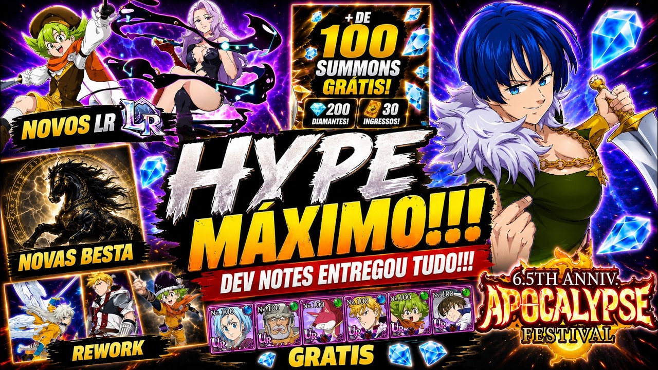 HYPE M&Aacute;XIMO!!! DEV NOTES ENTREGOU TUDO | 7DS | The Seven Deadly sins Grand Cross
