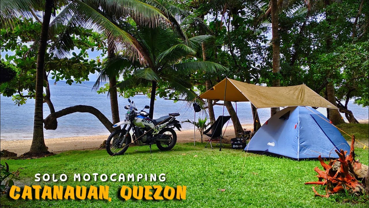 CATANAUAN, QUEZON ADVENTURE & MOTOCAMPING, SILENT VLOG, RELAXING, RAIN SOUNDS