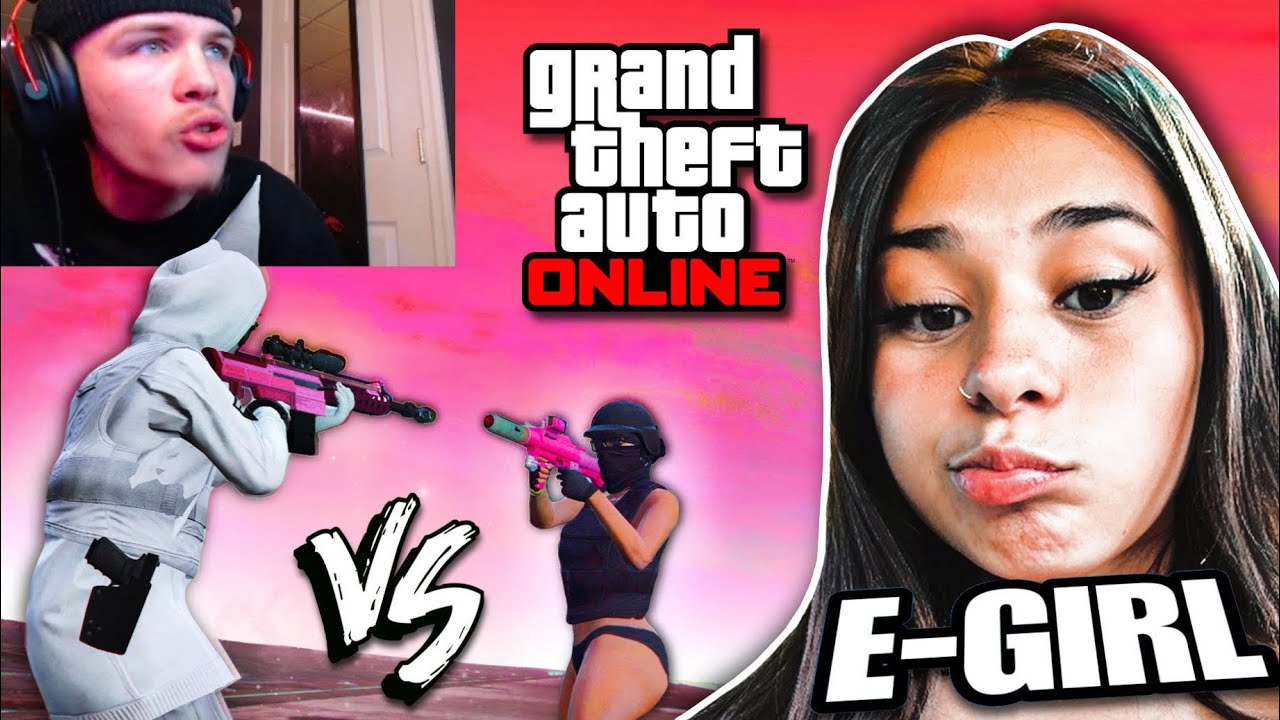 This CRAZY E-GIRL TRYHARD wanted to 1V1 in GTA Online... (AyoWhizzz VS E-GIRL)