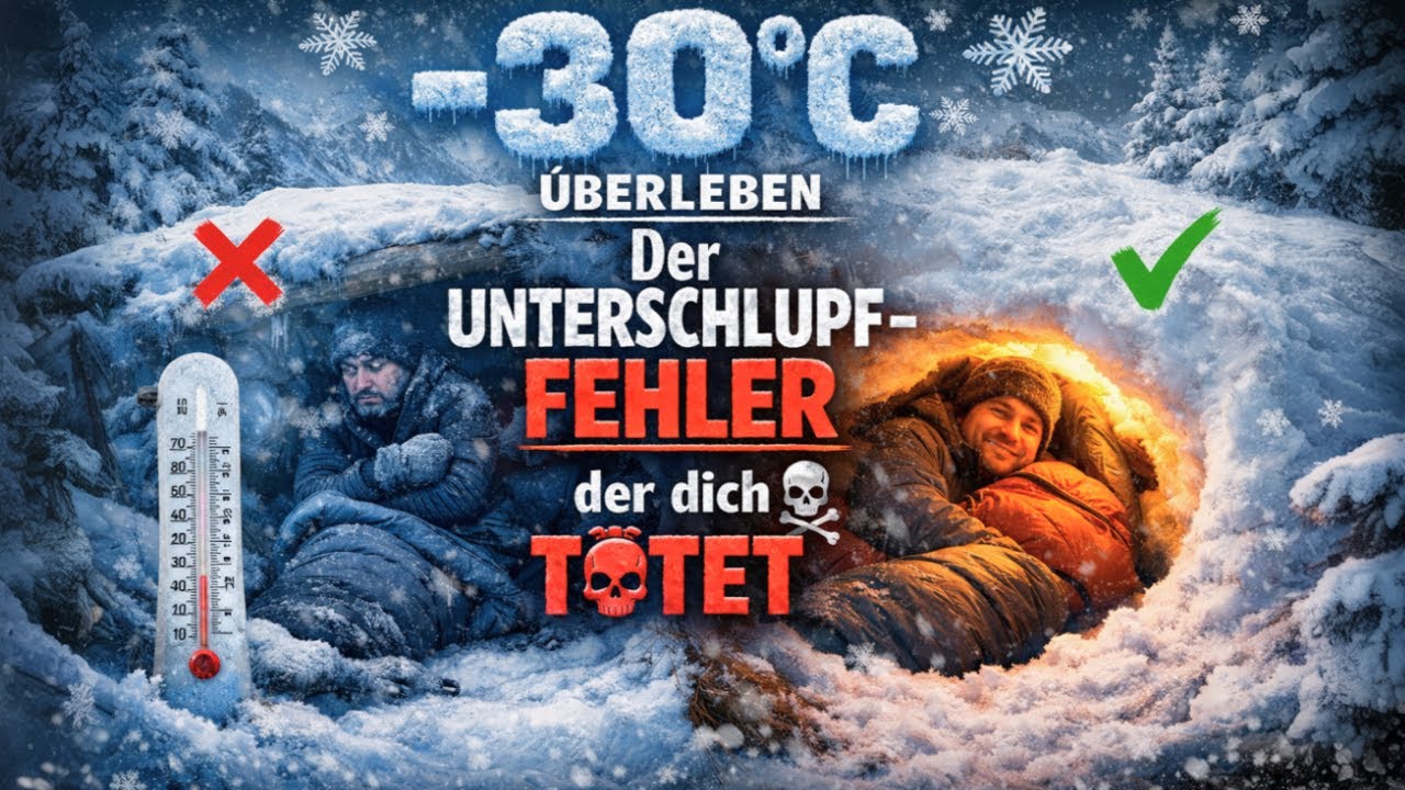 Überleben bei -30°C: Der Unterschlupf-Fehler, der dich tötet