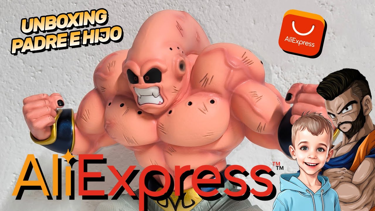 ULTRA BUU O BUU MUSCULOSO💥FIGURA DE ALIEXPRESS💥. Unboxing padre e hijo