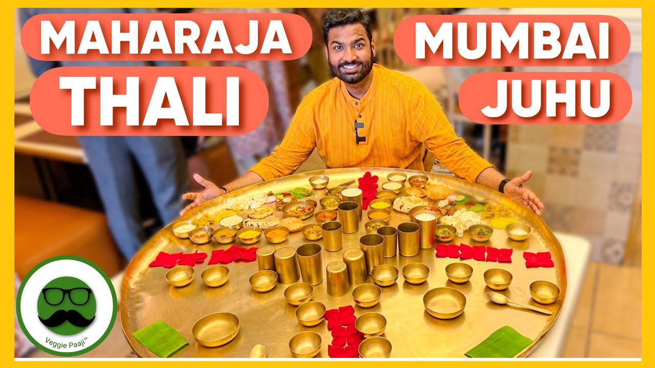 Biggest Maharaja Thali in Mumbai Juhu Beach | Veggie Paaji