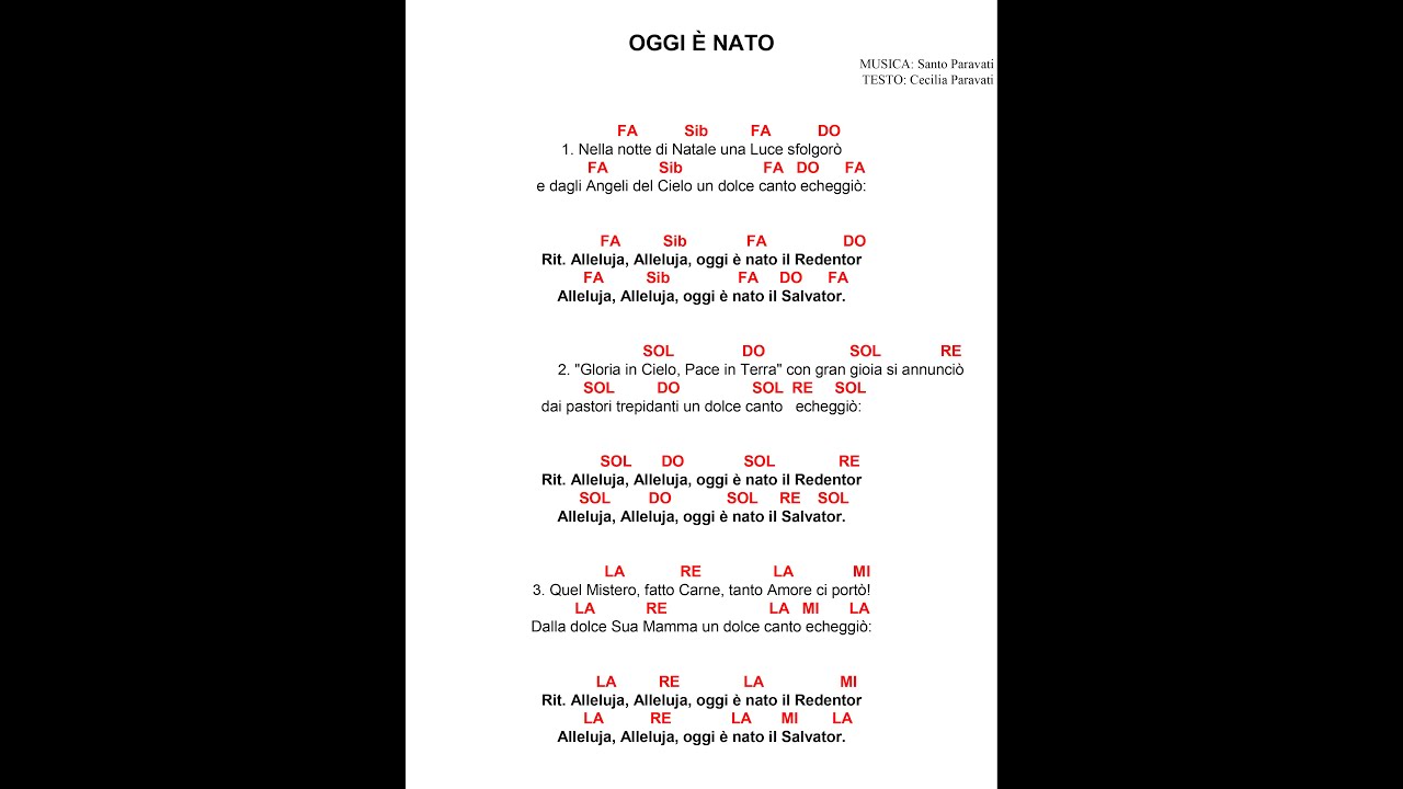 Oggi è nato - liturgico (Con approvazione dell'Ufficio Liturgico Diocesano)