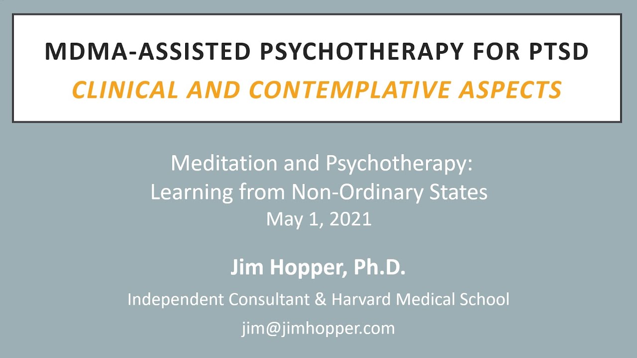 MDMA-Assisted Therapy for PTSD: Clinical and Contemplative Aspects, by Jim Hopper, PhD