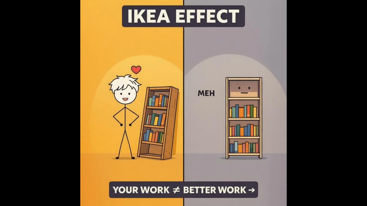 Why You Love Your Own Work Too Much (IKEA Effect)