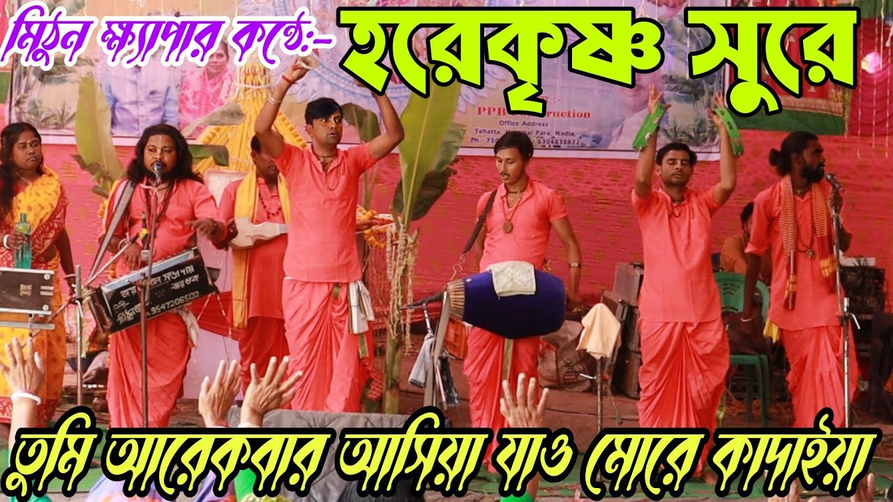 মিঠুন ক্ষ্যাপার কন্ঠে একদম নতুন হরিনাম গান || Tumi Arekbar asiya jao more kadaya || Mithun khepa ||
