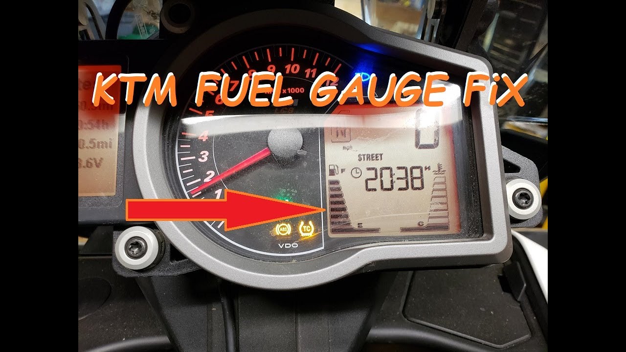 KTM FUEL GAUGE FIX