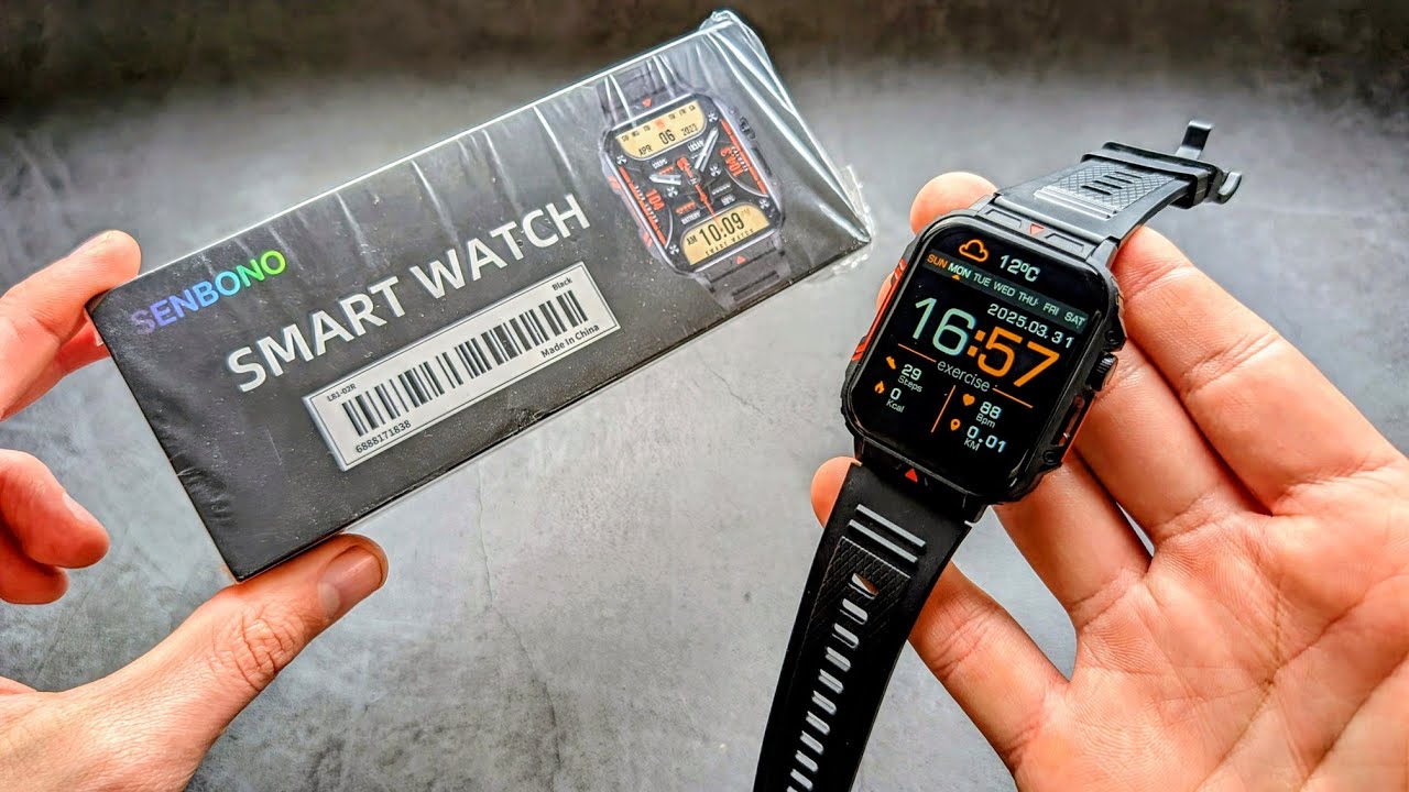 L81 L81B Smart Watch Review - Senbono / Lige / Lemfo / Eigiis - Military Style BT Calling Watch