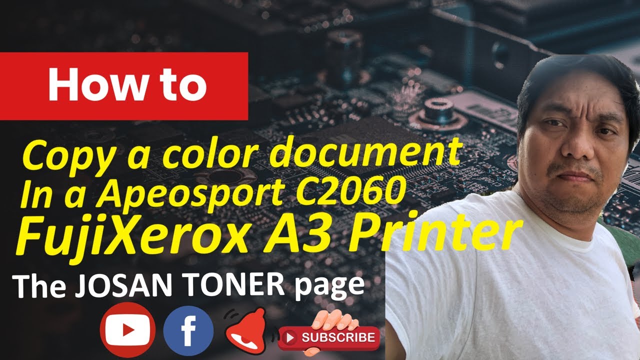Fuji Xerox Apeosport C2060 Copying proceedure for the first time #best printer