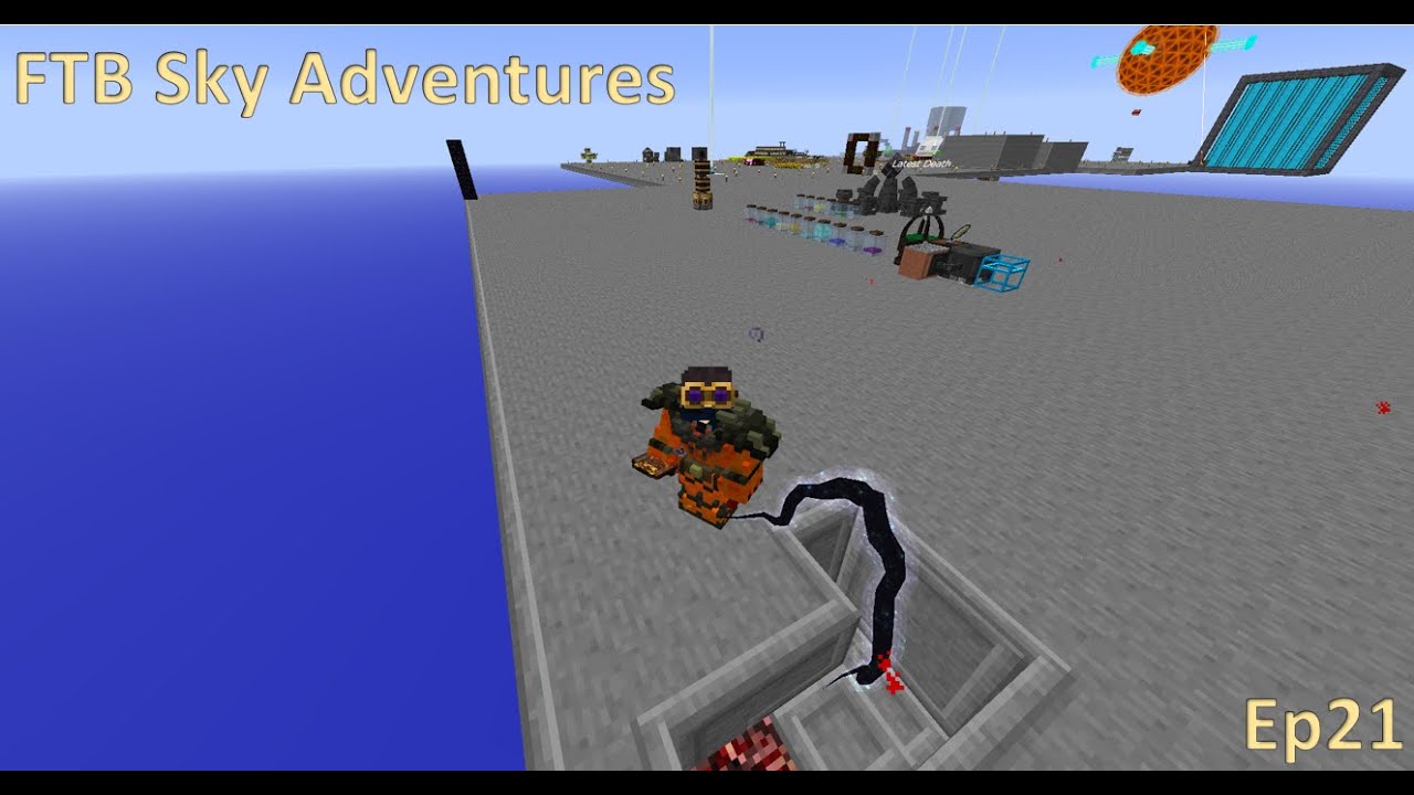 Minecraft FTB Sky Adventures Modpack Ep21: Flux Rift & Thaumcraft Infusion