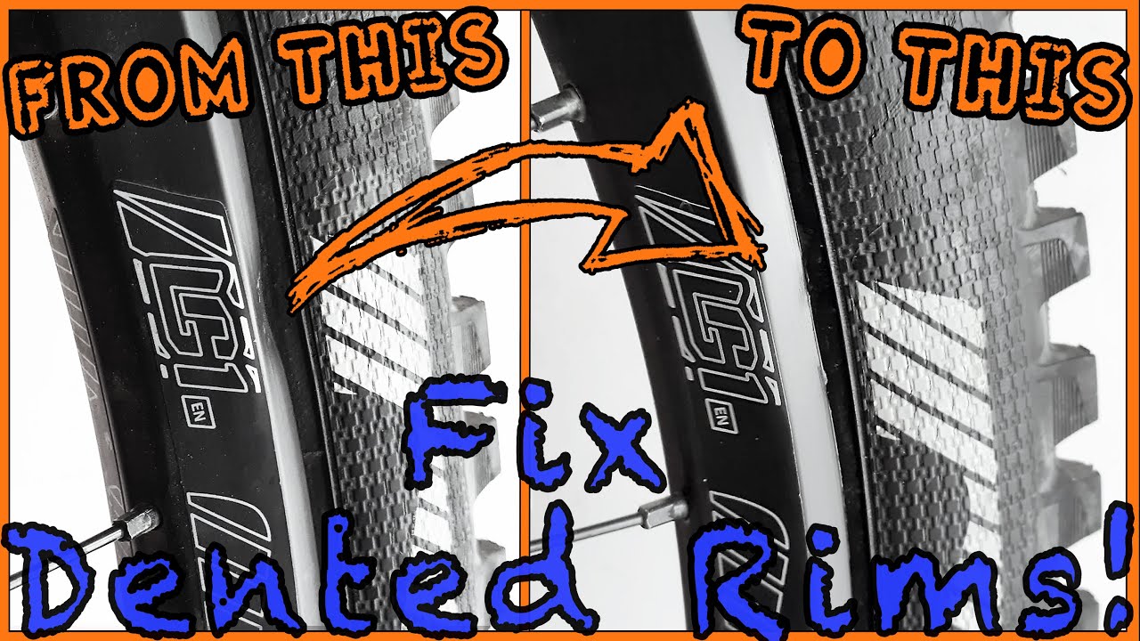 Can you fix dented MTB Rims with common tools? Let's see if this wheel can be straight again!