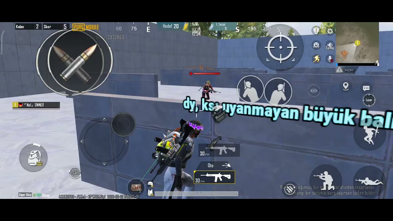 Pubg videosu çektim ama videonun yarısı sildim çünkü dedemler odaya bastı o yüzden sildim