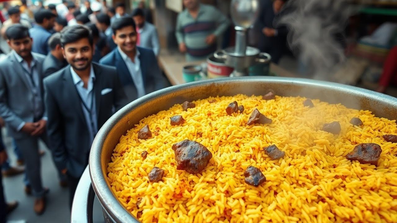 Authentic Bannu Beef Pulao Recipe: A Street Food Favorite from Peshawar