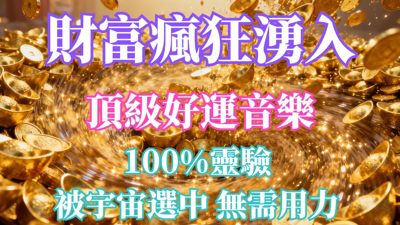 💰 財富正在瘋狂湧向你,【金錢漩渦啟動】聽著聽著，錢就來了✨正財、偏財同時被喚醒✨ 金錢不再卡關💰馬年發財音樂｜每聽一次添金一個
