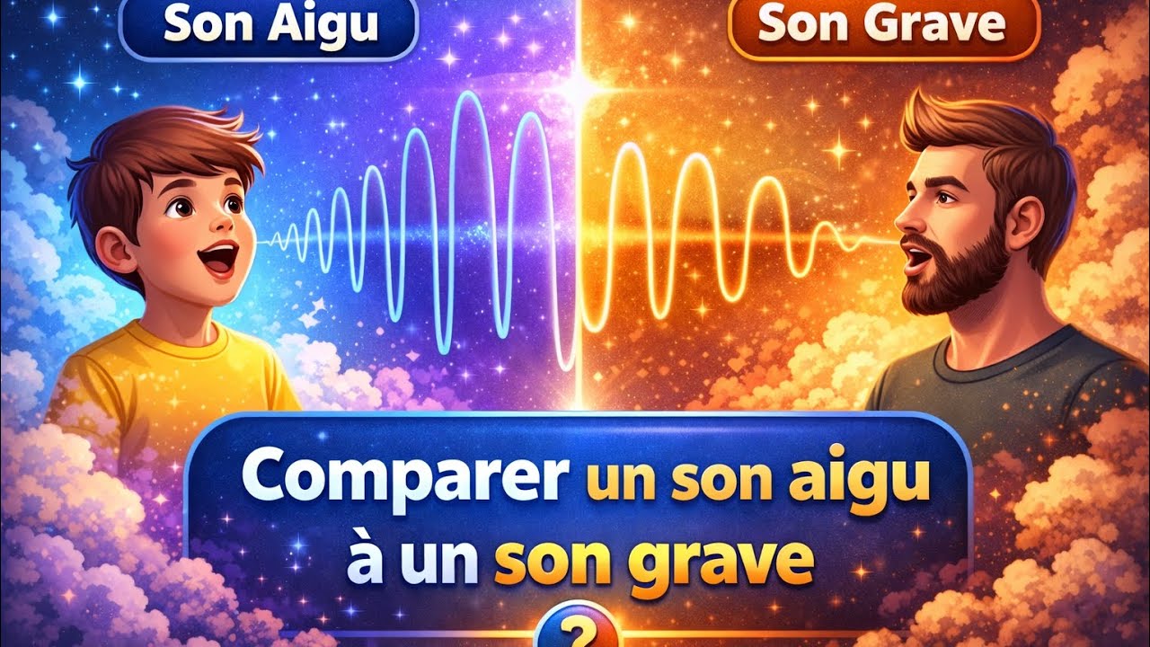 Leçon: Comparer un son aigu à un son grave اولى  اعدادي المدرسة الرائدة #physiquechimie