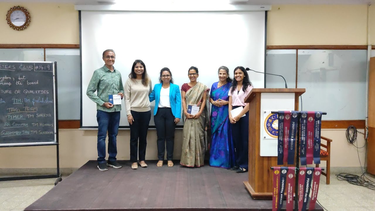 Bangalore Toastmaster Meeting Video #1419