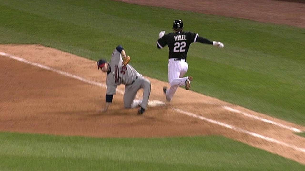 Tolbert keeps Liriano's no-hitter alive