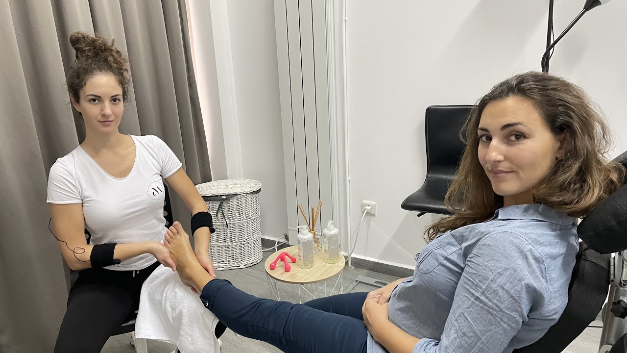 ASMR Massage - Very relaxing ASMR foot massage on the chair