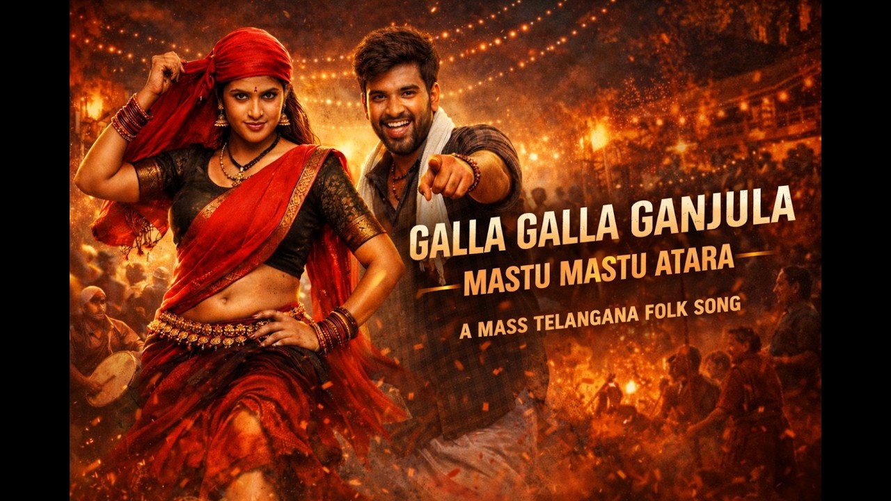 💥 GALLA GALLA GANJULA 🔥 Telangana Mass Folk Song | Teenmaar Dappu Beat | Full Dance Energy 💃