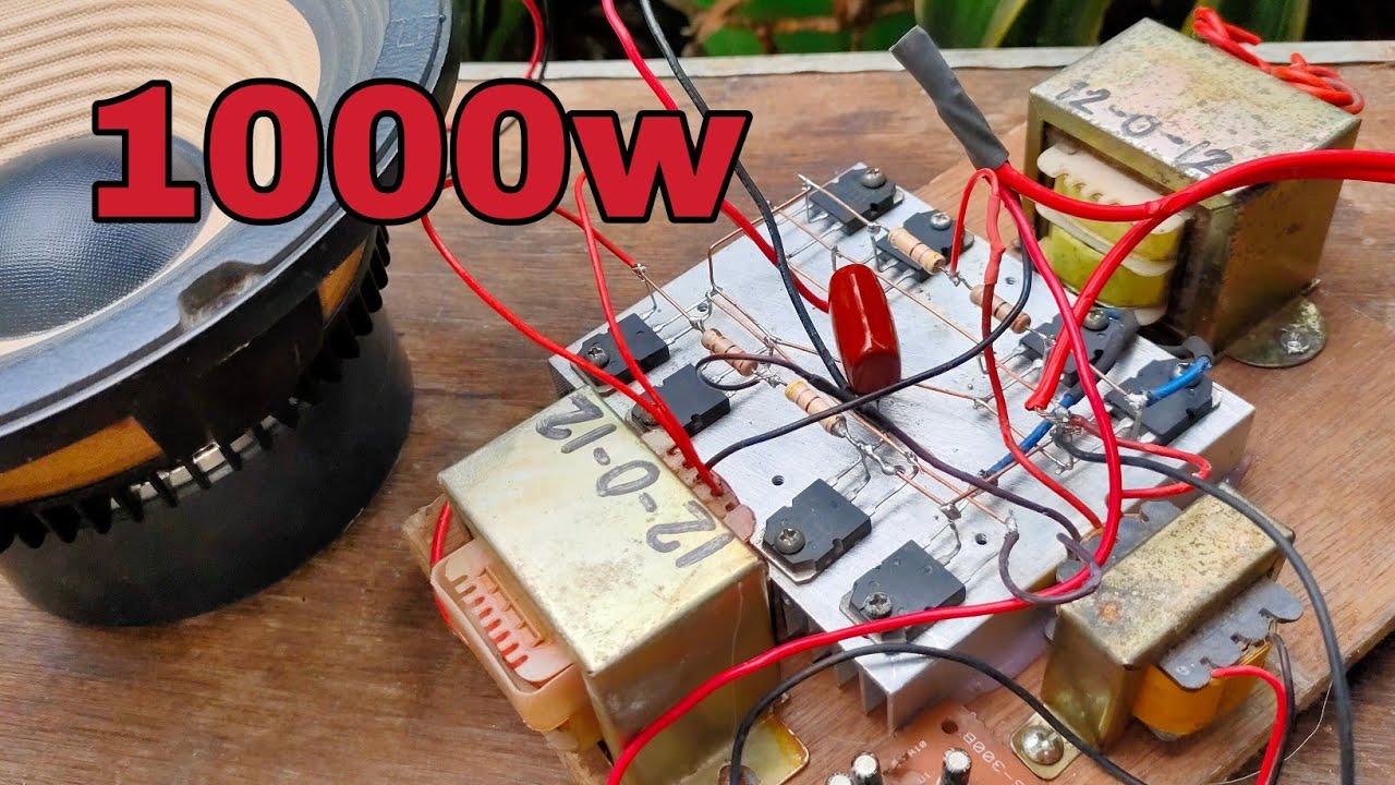 DIY Powerful Ultra Bass Booster Amplifier Series Output BTL No, Ic Simple circuit