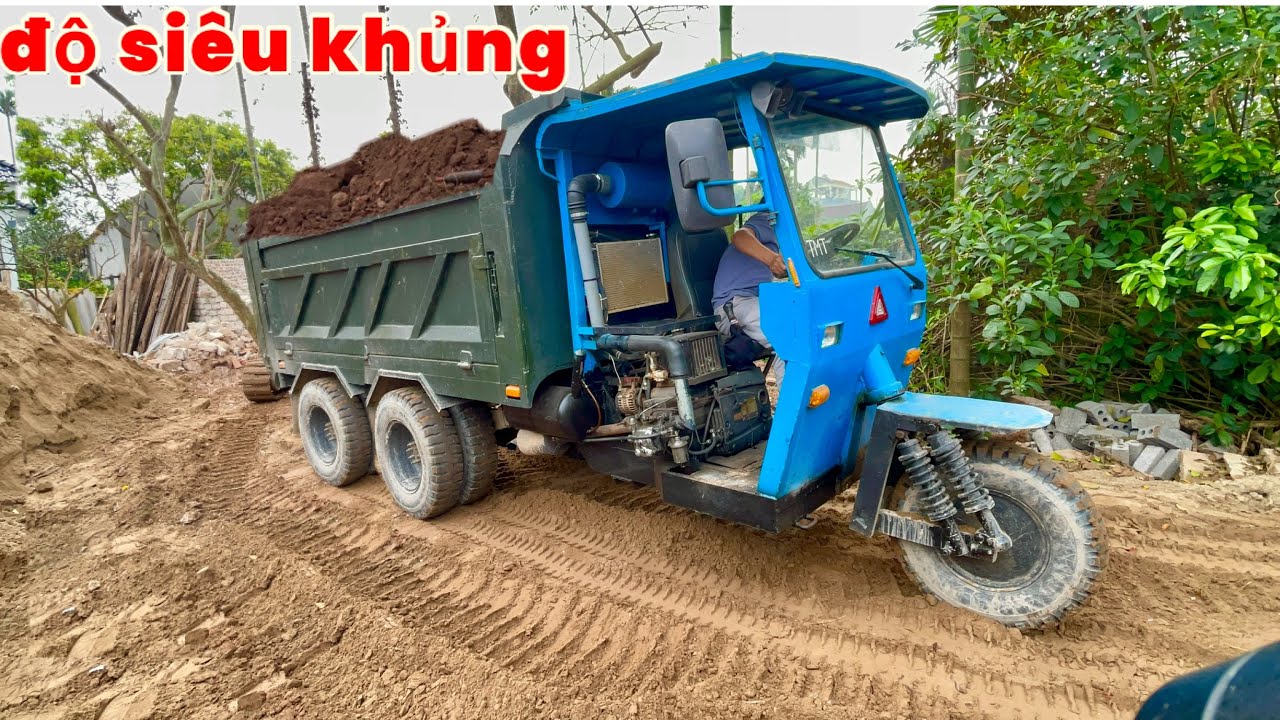 XE CÔNG NÔNG ĐỘ ĐẸP NHẤT NĂM 2026 CHỞ ĐẤT ĐỔ BEN SIÊU KHỎE | MÁY XÚC MINI BÃI MỚI TINH MÚC ĐẤT