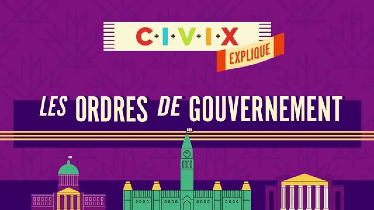 Les ordres de gouvernement