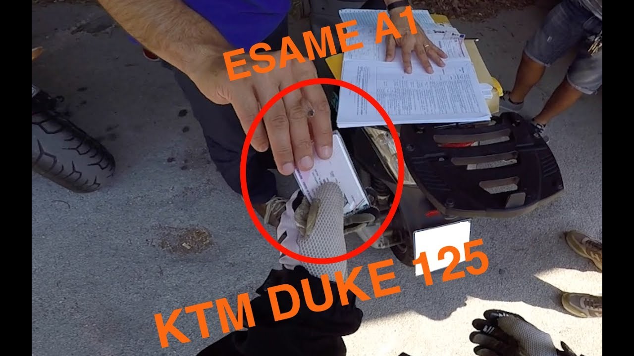 ESAME A1 - KTM DUKE 125CC 2017