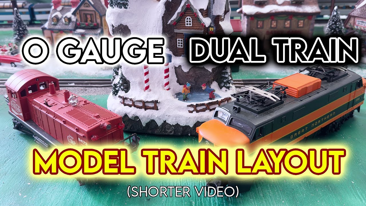 O Gauge Model Train Layout Build - Shorter Video