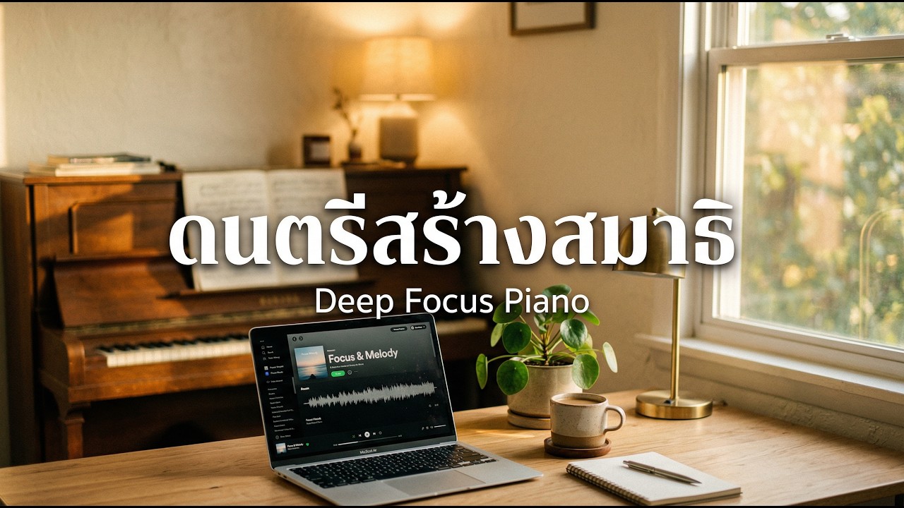 ดนตรีบำบัด Deep Focus Piano – เพลงอ่านหนังสือ เพลงทำงานยาวๆ 1ชั่วโมง 2026