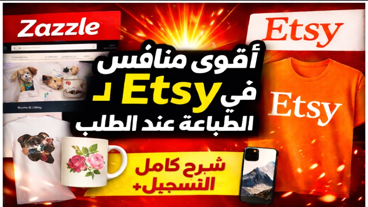 أقوى منافس قادم  لـ Etsy في الطباعة عند الطلب(POD) | Zazzle |🔥 شرح كامل + التسجيل