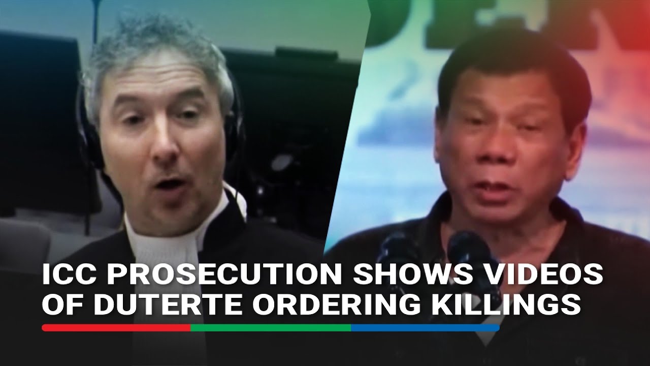 ICC prosecution inilabas ang mga video ng umano’y pag-utos ni Duterte na pumatay