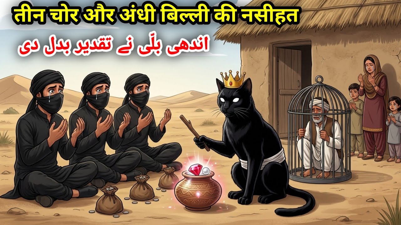 Andhi Billi Ki Nasihat Jisne Teen Choron Ki Taqdeer Badal Di #urdustory #emotionalstory #islamic |