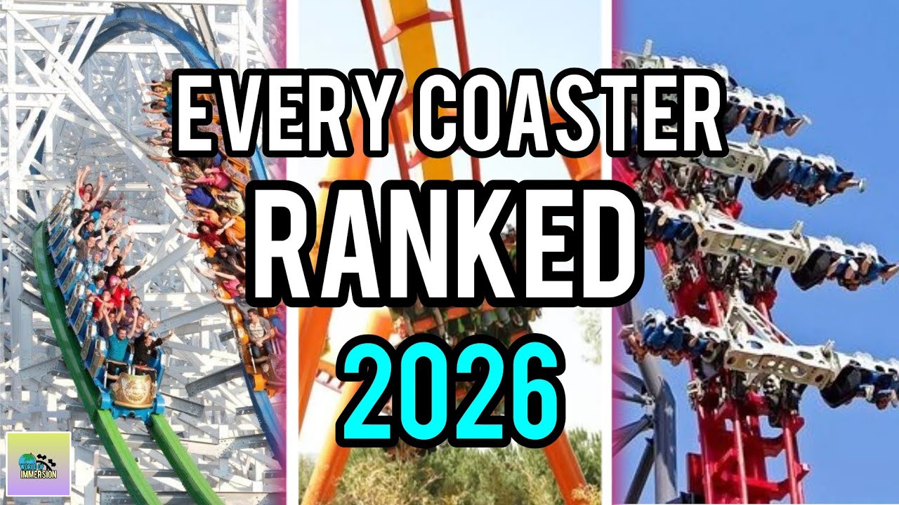 ОБНОВЛЕНИЕ 2026 ГОДА - ВСЕ американские горки в парке Six Flags Magic Mountain в рейтинге!