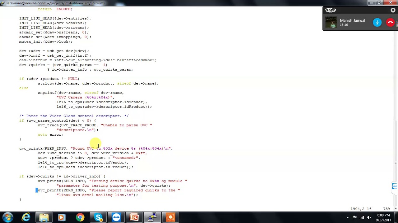 Video For Linux Version 2 - USB Video Camera