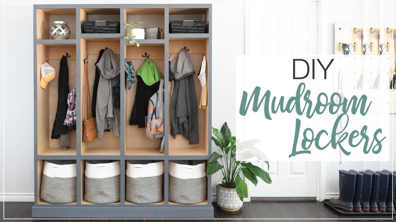 DIY Mudroom Lockers