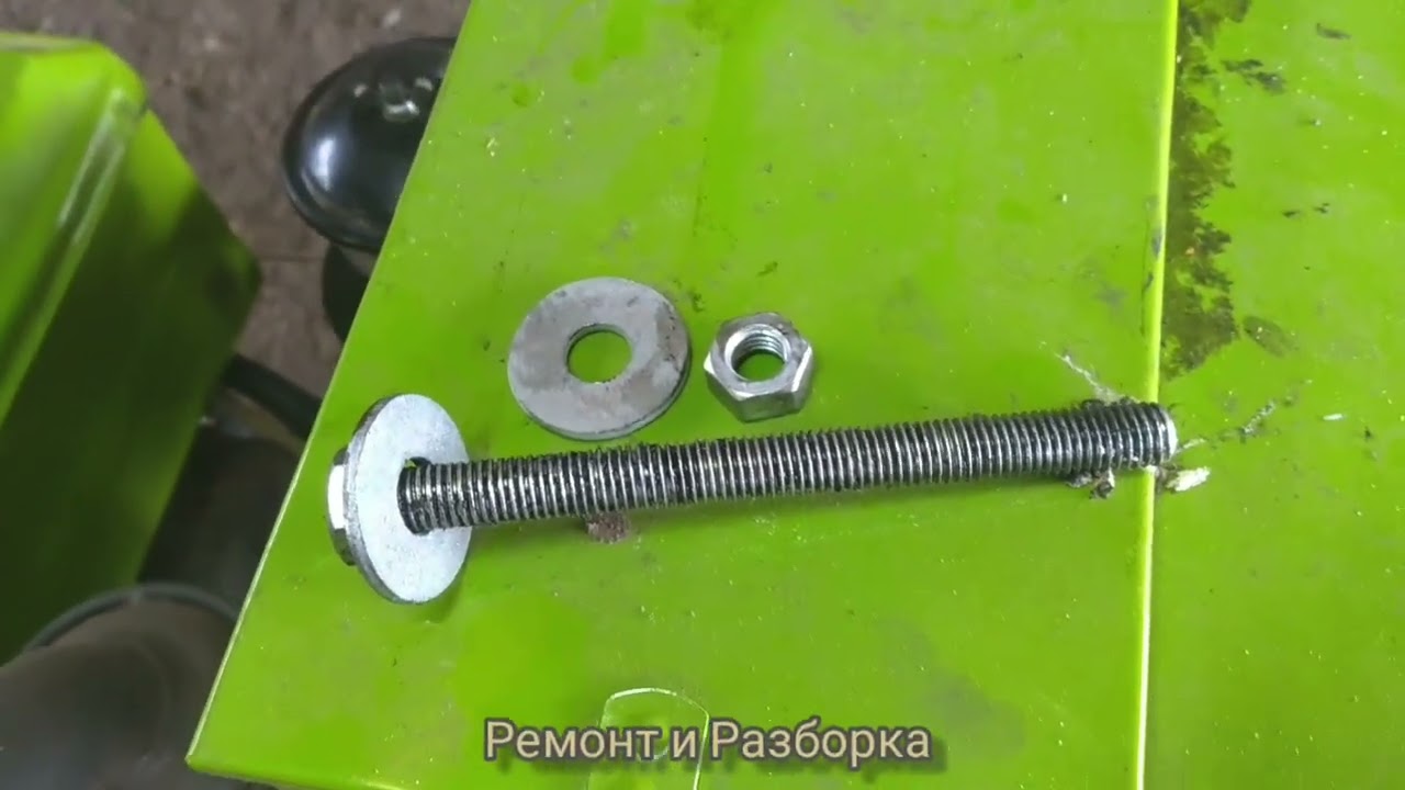 Натяжка ремня и выравнивание двигателя на тяжёлом мотоблоке
