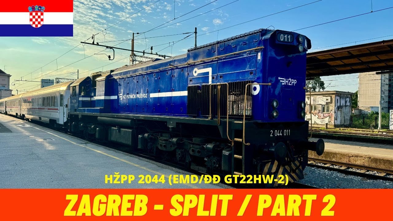 Cab ride Zagreb - Split Part 2 to Gračac (Croatian Railways, Croatia) train drivers' view 4K