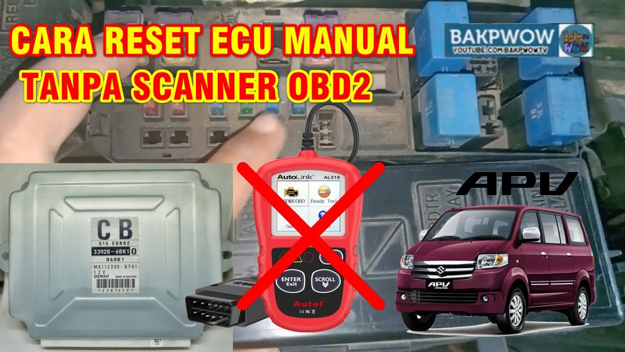 Tutorial Reset ECU Suzuki APV Manual Tanpa Scanner OBD2
